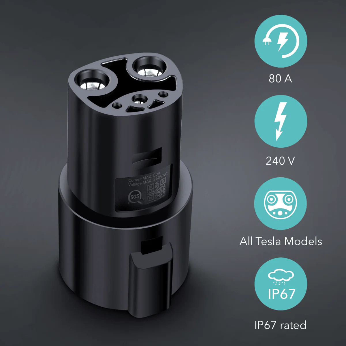 Lectron 80 Amp J1772 to Tesla EV Adapter + 48 Amp Telsa to J772 EV Adapter Bundle - Image 4