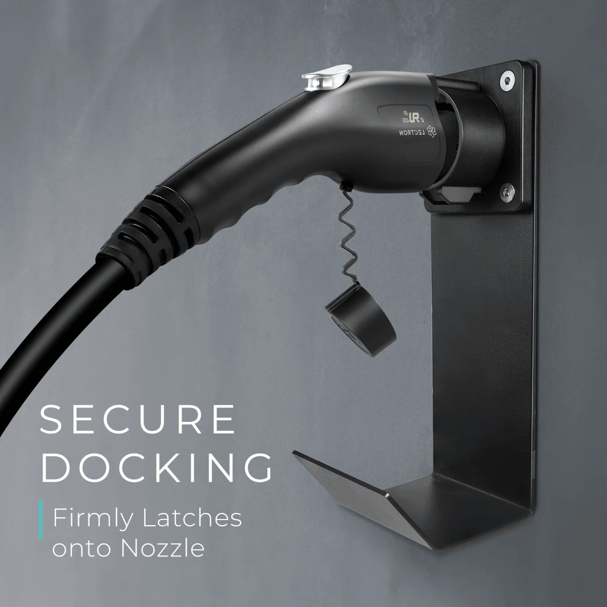 Lectron EV Charger Handle Dock and J-Hook for J1772 | Cord Organizer - Image 3