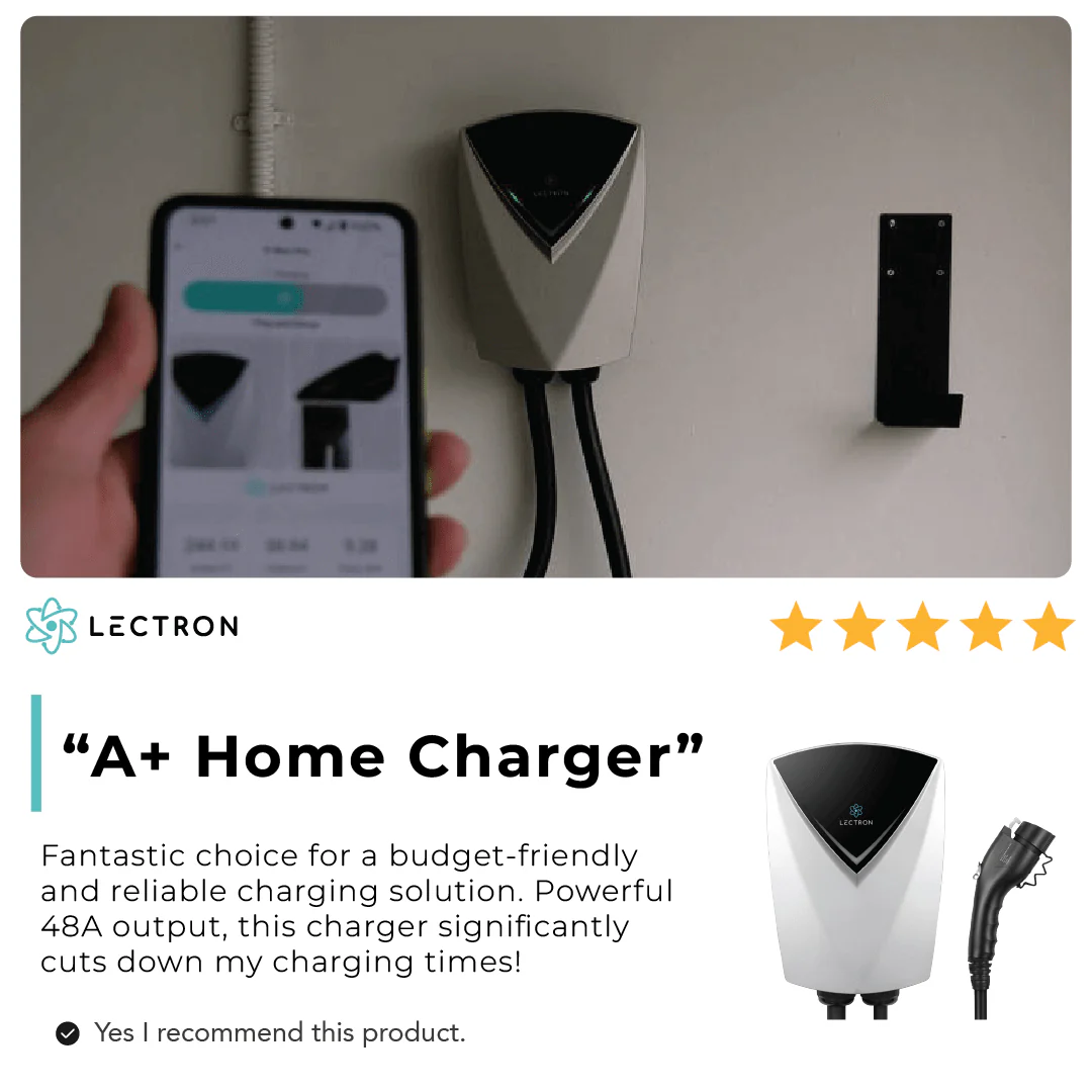 Lectron Home Level 2 J1772 V-BOX Pro EV Charging Station WiFi App Version | 240V | 48 Amp | NEMA 14-50 / Hardwired - Image 13