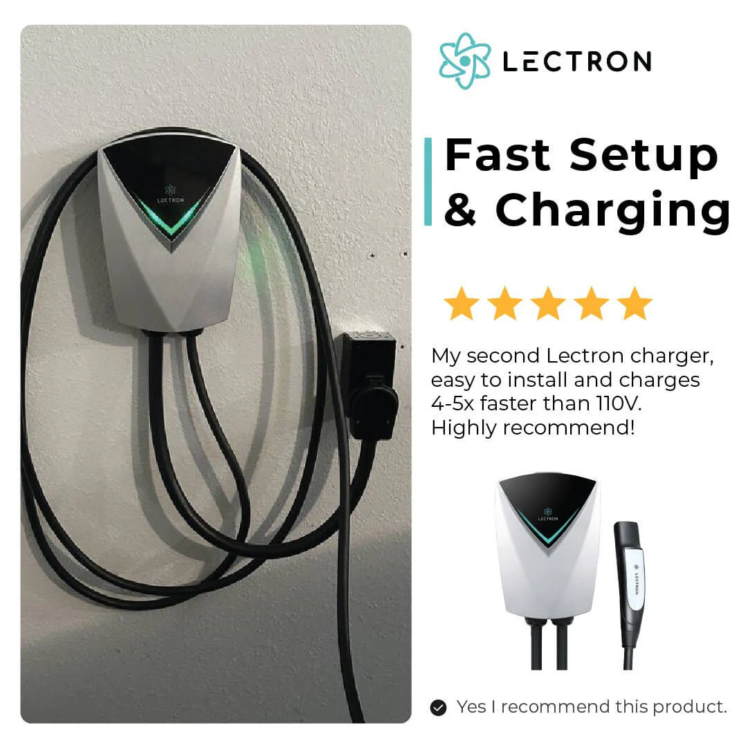 Lectron Home Level 2 NACS Tesla V-BOX Pro EV Charging Station WiFi App Version | 240V | 48 Amp | NEMA 14-50 / Hardwired - Image 12