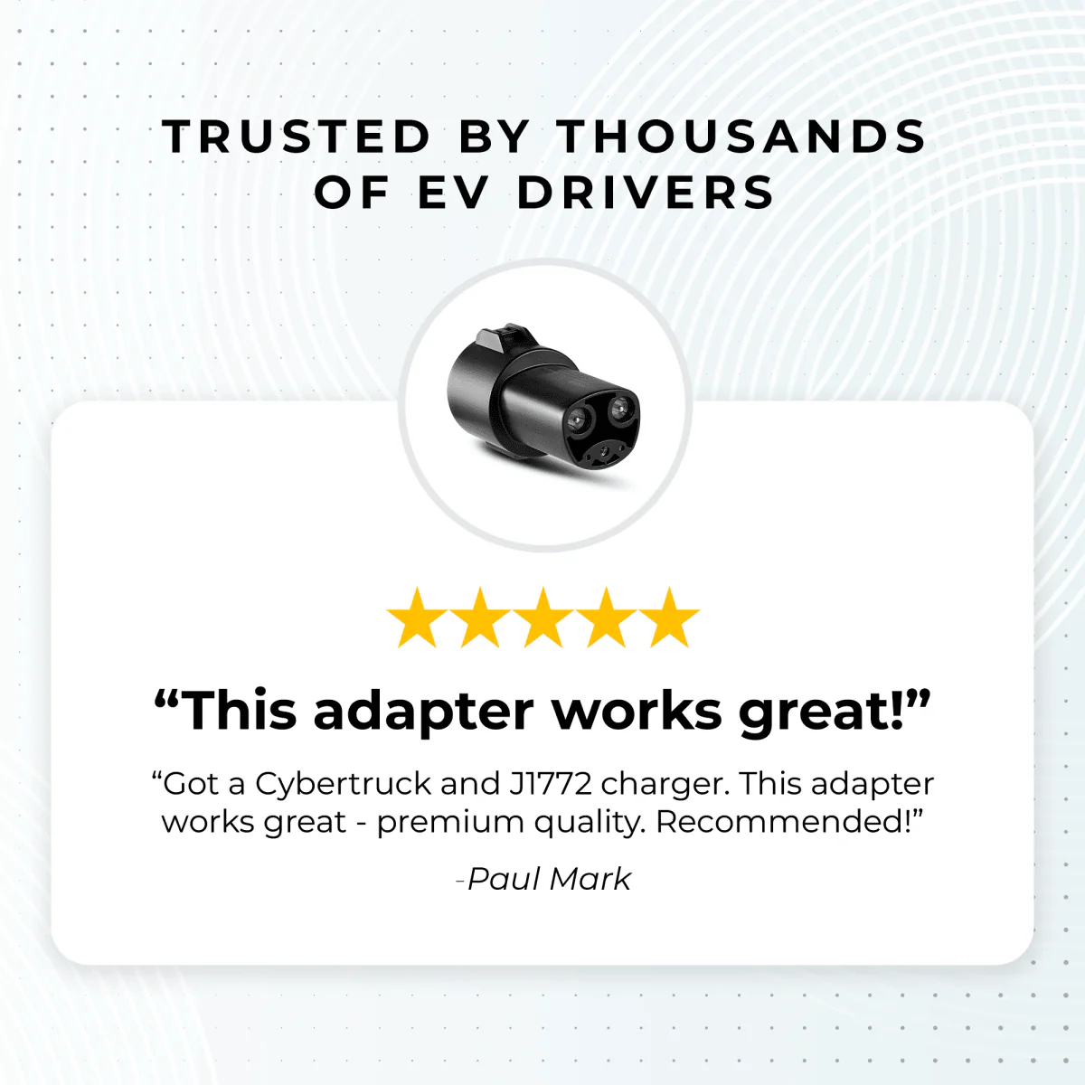 Lectron J1772 to Tesla (NACS) EV Adapter | 240V | 80 Amp | UL 2252 Certified - Image 6