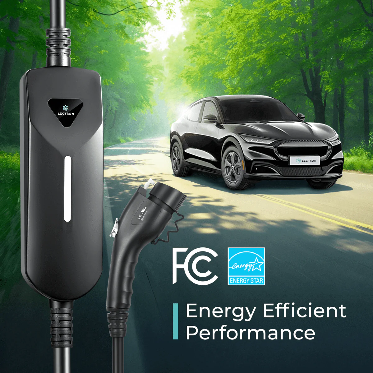 Lectron Portable Level 1 & 2 J1772 EV Charger | 120V & 240V | 12 & 40 Amp | NEMA 5-15 & 14-50 - Image 10