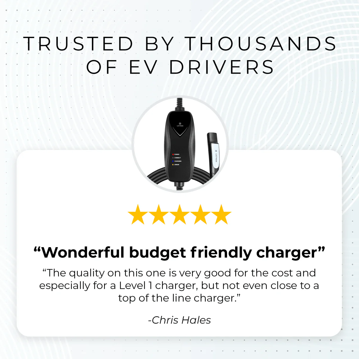 Lectron Portable Level 1 Tesla EV Charger | 120V | 15 Amp | NEMA 5-15 - Image 9