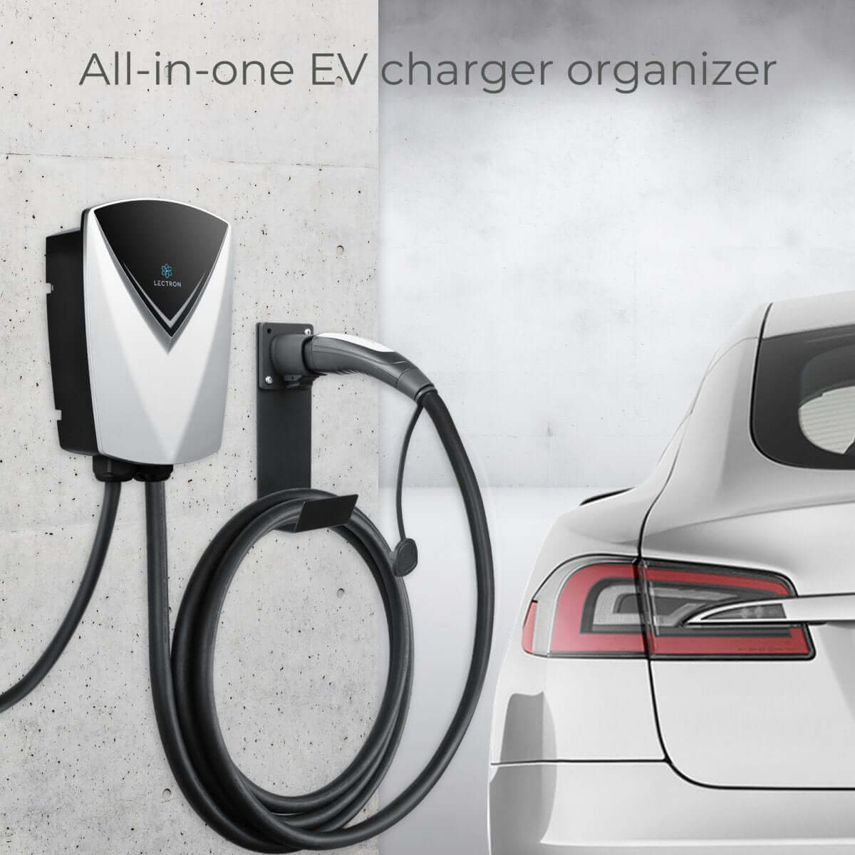 Lectron Tesla Cybertruck Accessories Kit - NACS EV Charger Nozzle Holster Dock & J-Hook + Cabin Air Filter Replacement - Image 8