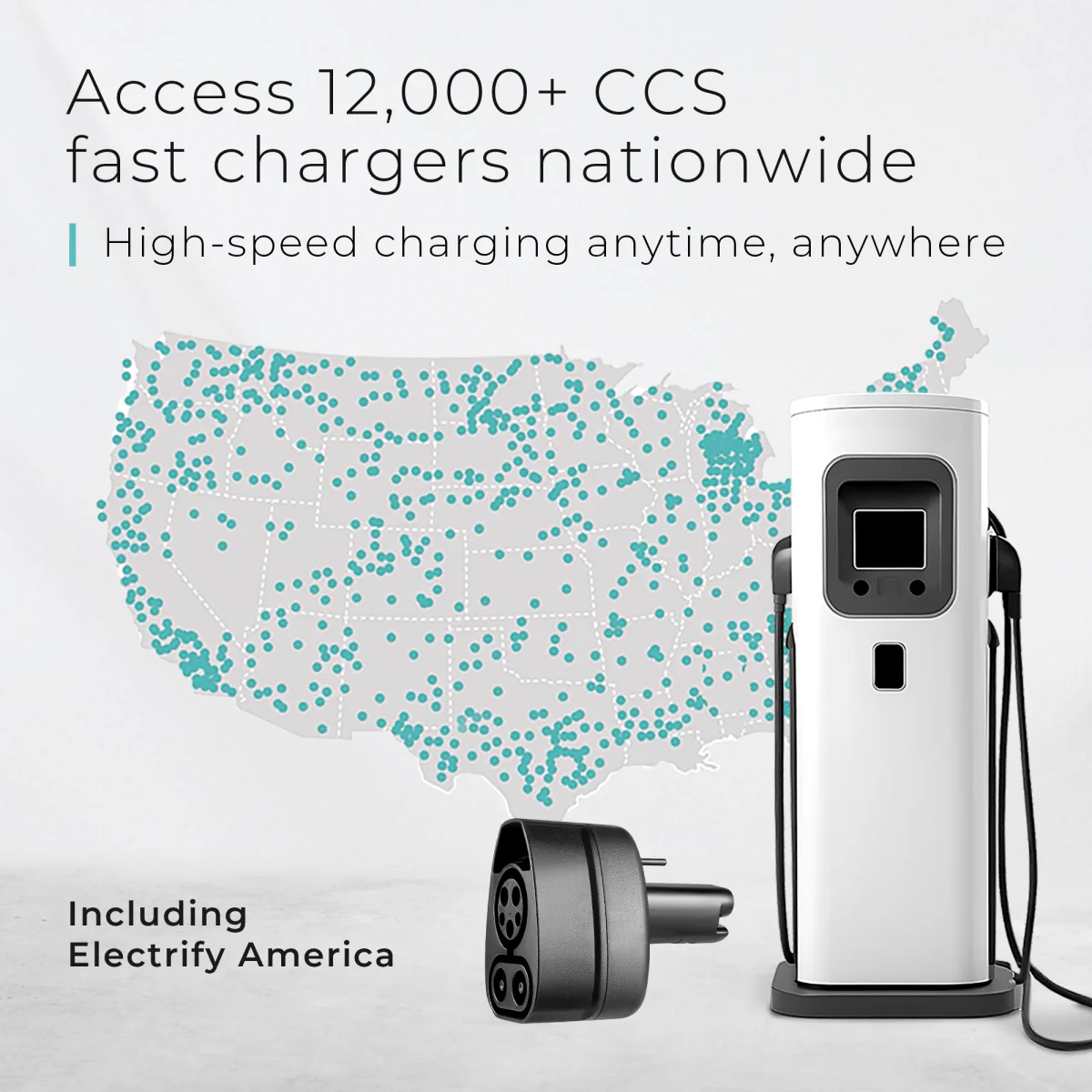 Lectron NACS Tesla NEXUS Level 2 Charging Station (Hardwired Version) | 240V | 48A + CCS to Tesla Adapter 1,000V | 500A - Image 6