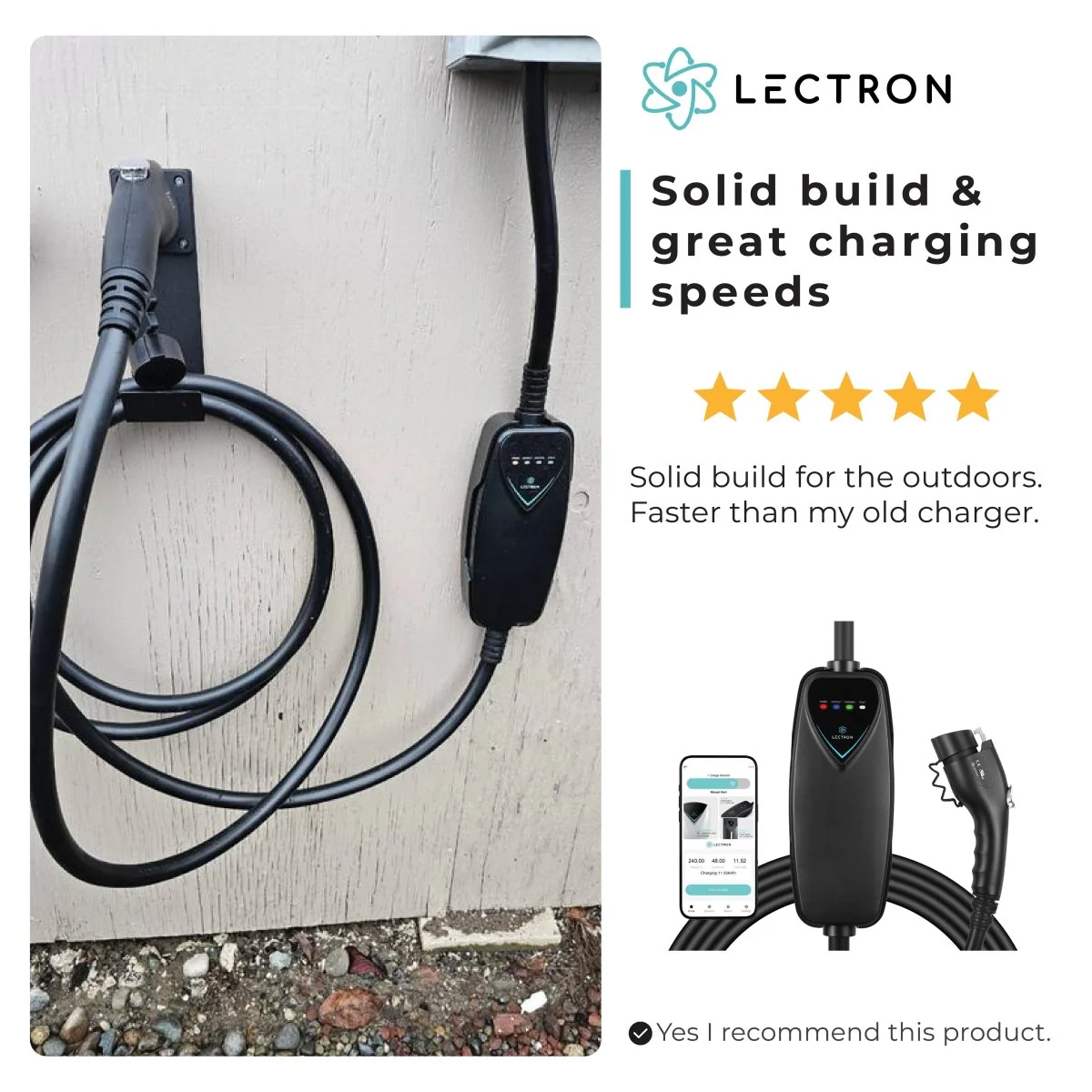 Lectron Portable Level 2 J1772 EV Charger | 240V | 40 Amp | NEMA 14-50 - Image 14