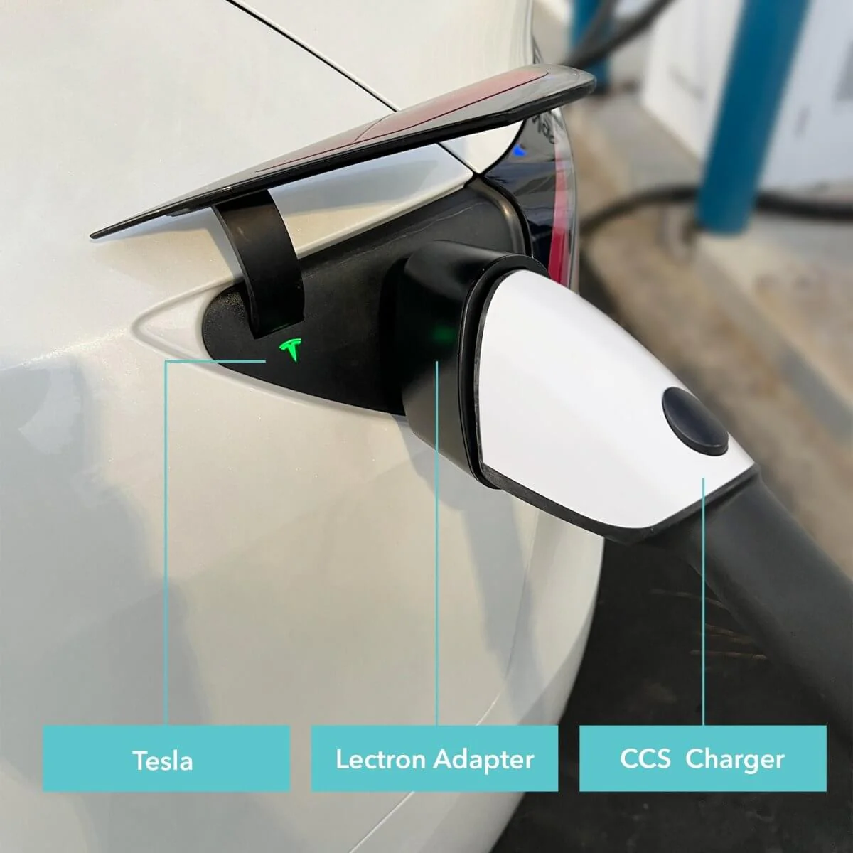 Lectron Portable Level 1 Tesla EV Charger + 500 Amp CCS to Tesla EV Charger Adapter Bundle | 120V | 15 Amp | NEMA 5-15 - Image 9