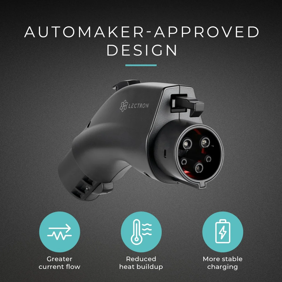 Lectron Tesla to J1772 EV Adapter (80A) + Level 2 J1772 Charger (WiFi Version) | 240V | 40 Amp | NEMA 14-50 Bundle - Image 3